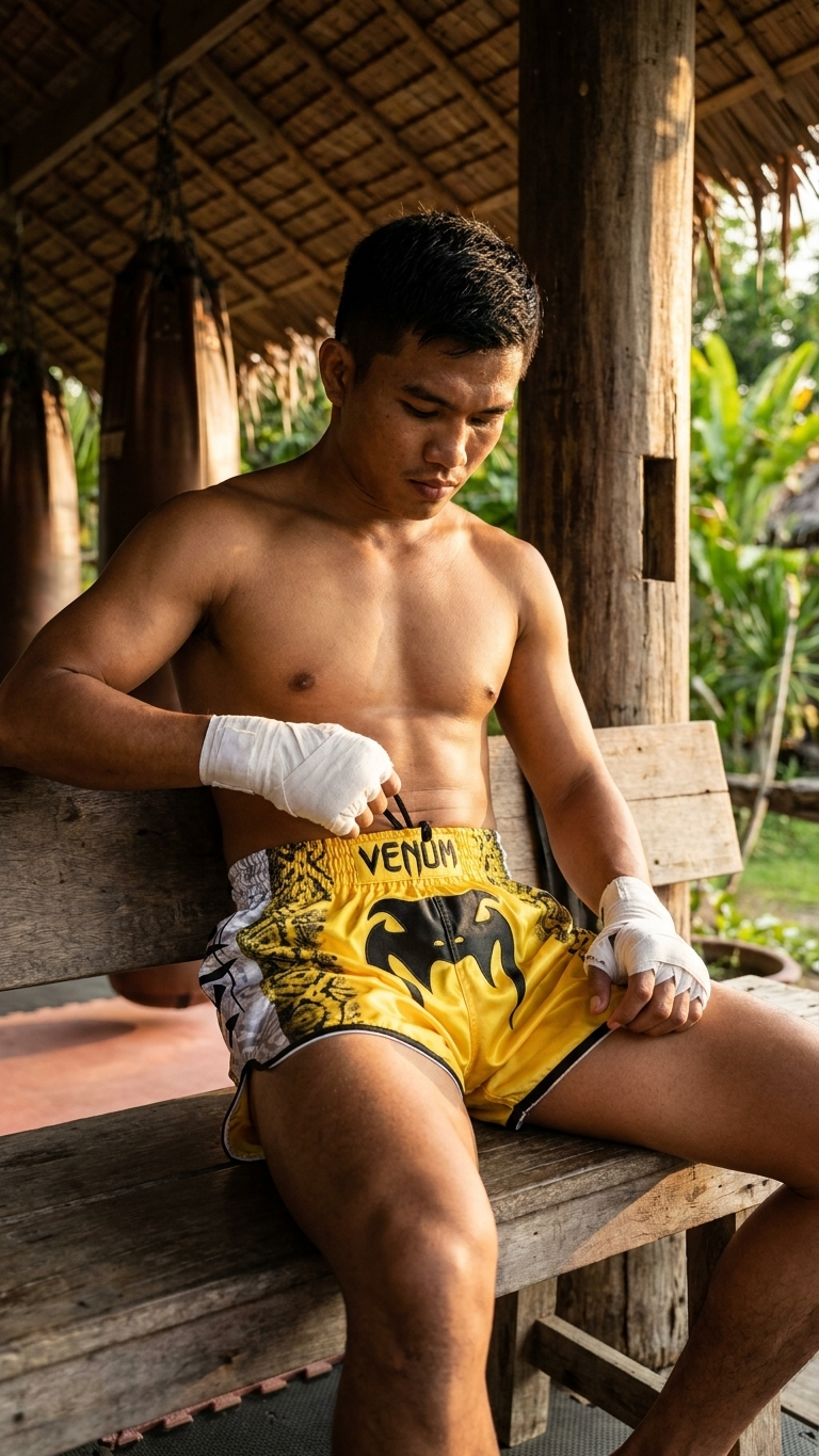 Printed Muay Thai Fighting Shorts, Quick-Dry Combat Sports Training Shorts