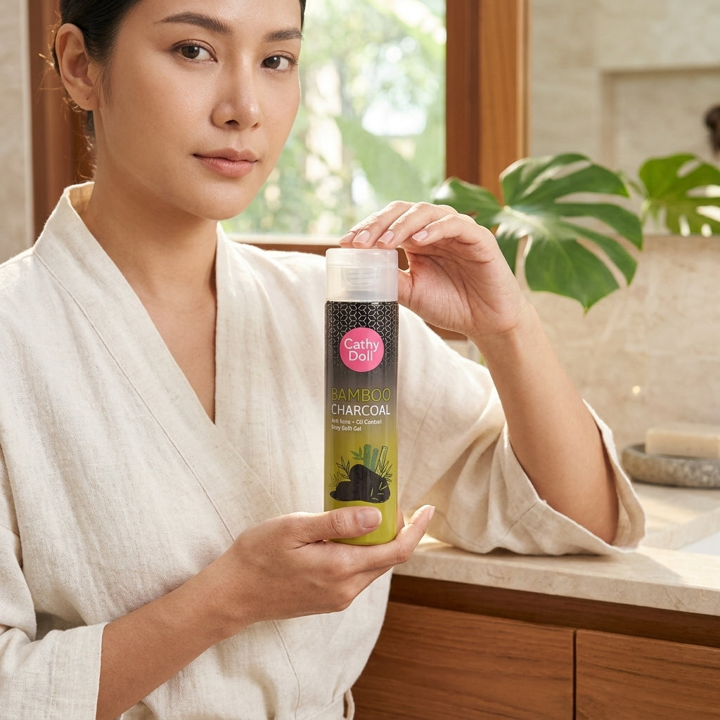 Cathy Doll Bamboo Charcoal Body Wash Deep Cleansing Fresh Skin