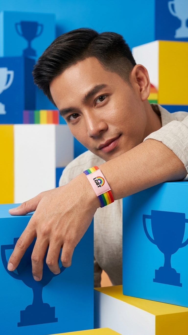 Pride Rainbow Bracelets, LGBTQ+ Wristbands & Adjustable Bracelets