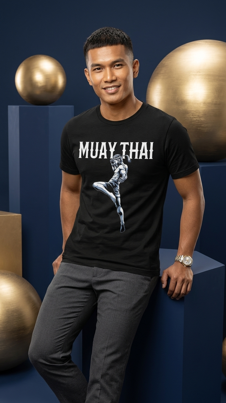 Muay Thai Kickboxing T-Shirt, Unisex Thai Boxing Graphic Tee