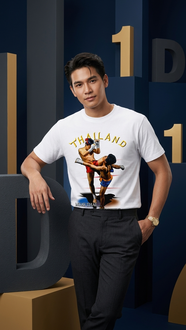 Muay Thai T-Shirt, Unisex Thai Boxing Graphic Tee