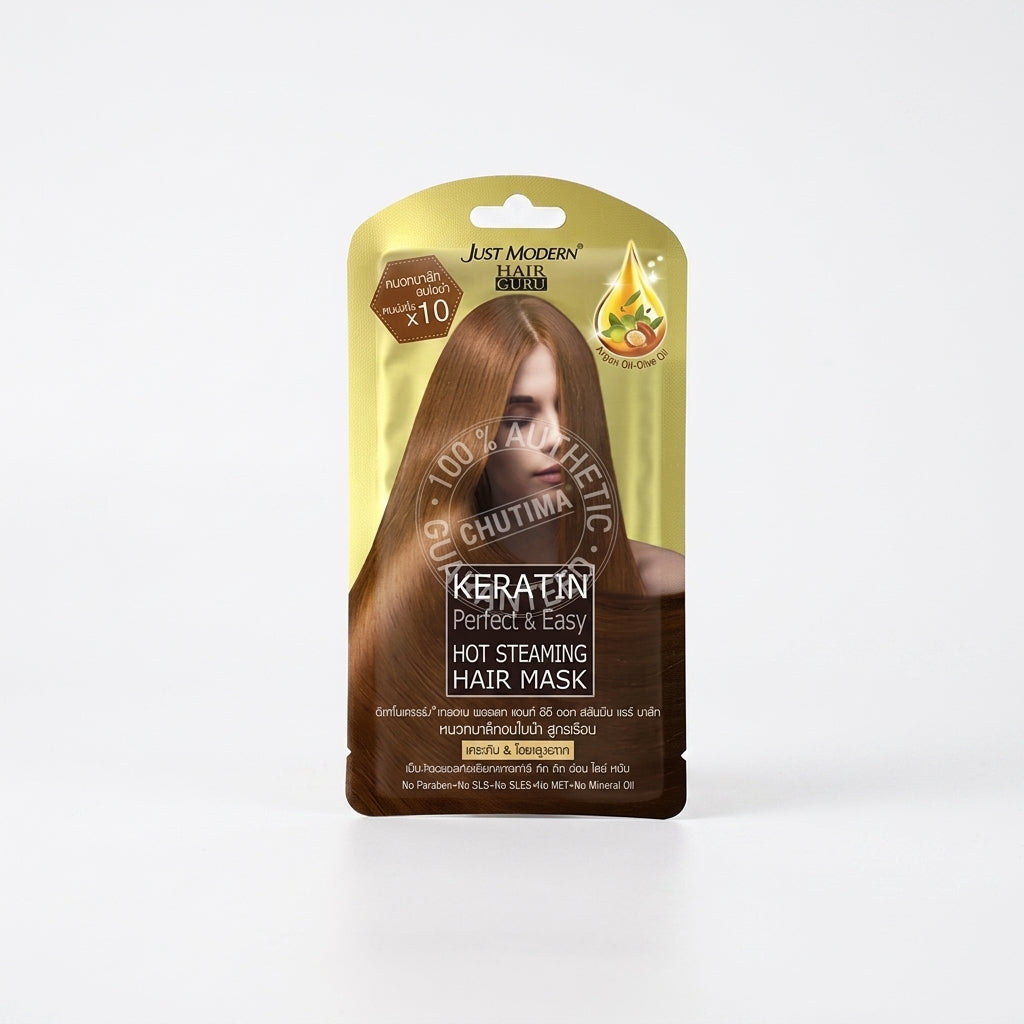 Just Modern Hair Mask Cap Keratin Treatment Hot Cold Deep Repair Salon Effect