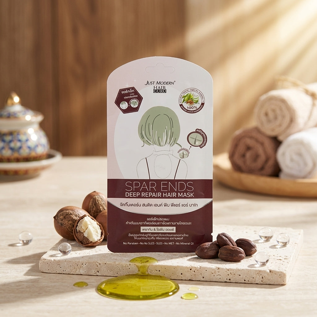 Just Modern Hair Mask Cap Keratin Treatment Hot Cold Deep Repair Salon Effect