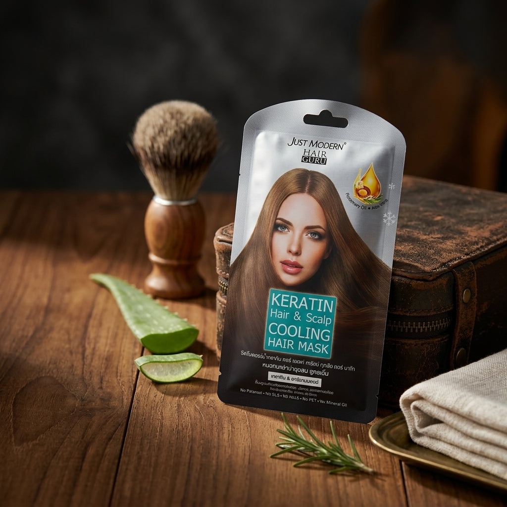 Just Modern Hair Mask Cap Keratin Treatment Hot Cold Deep Repair Salon Effect
