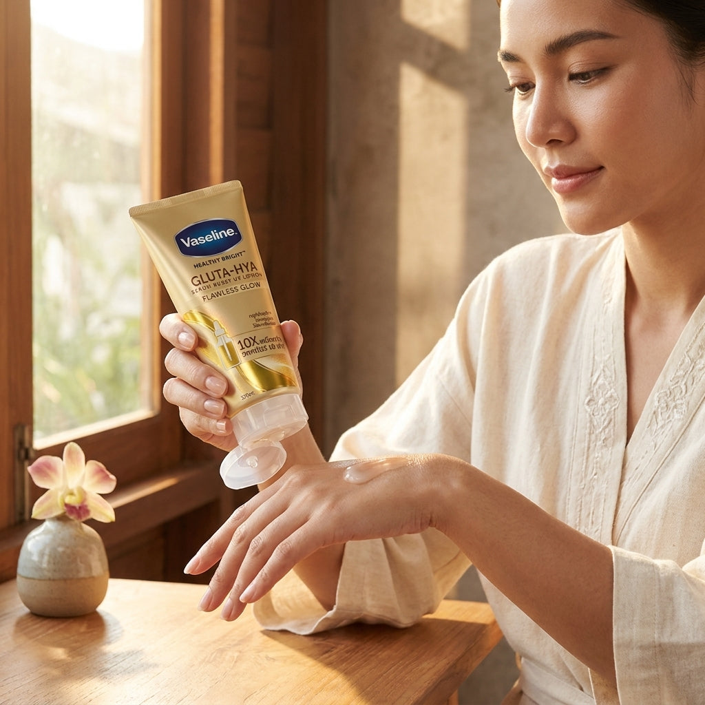 Vaseline Healthy Gluta HYA Body Lotion Brightening Moisturizing Glow Skin
