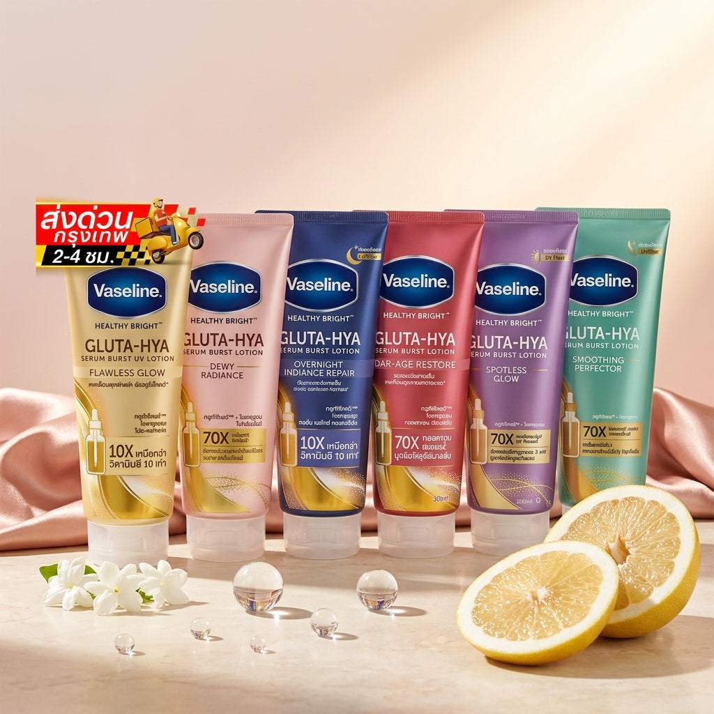 Vaseline Healthy Gluta HYA Body Lotion Brightening Moisturizing Glow Skin