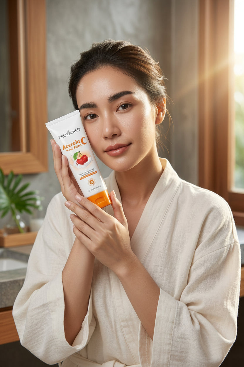 Vitamin C Facial Cleanser Brightening Foam Deep Clean Glow Skin