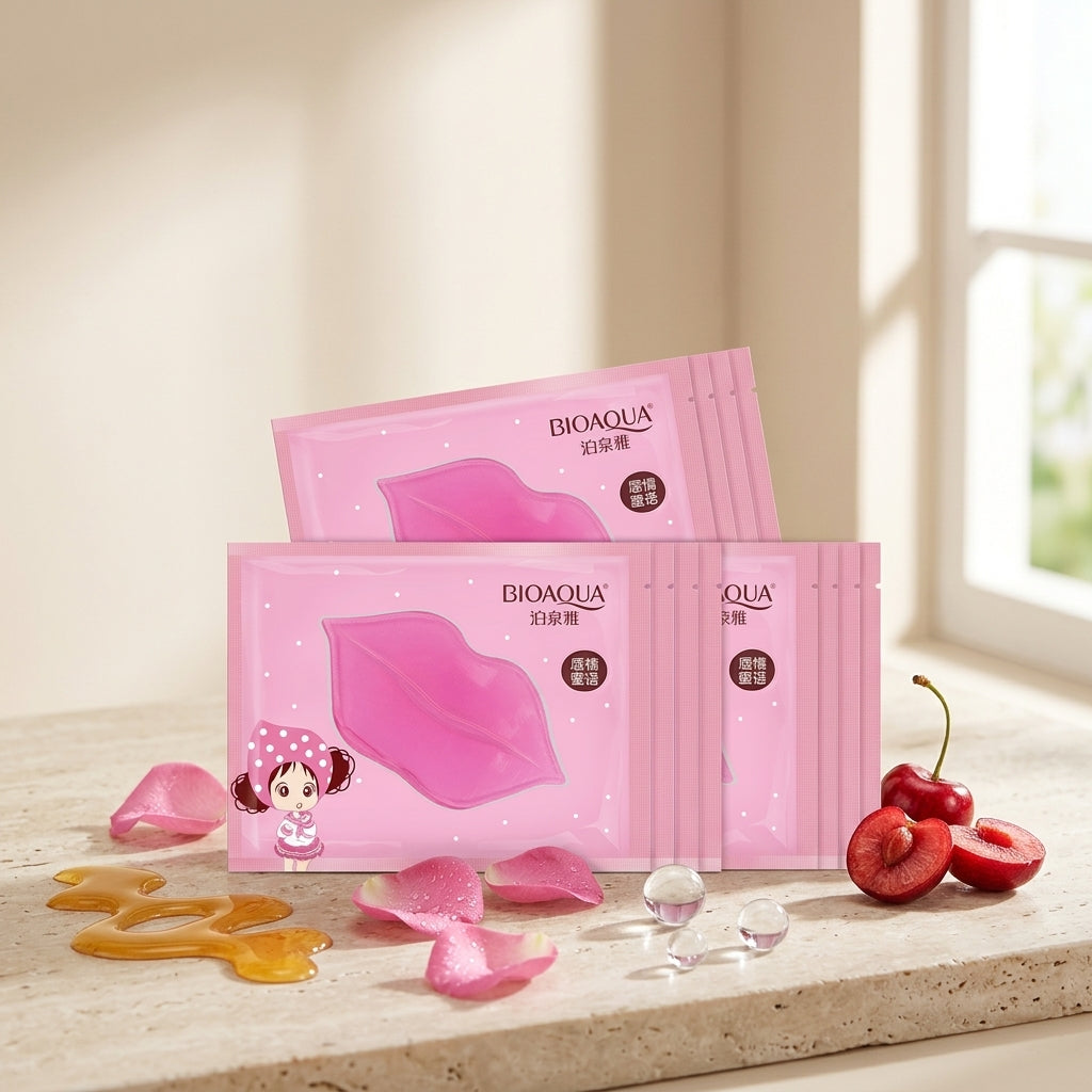Lip Gel Mask Set Hydrating & Softening Lip Care (10 Pack)