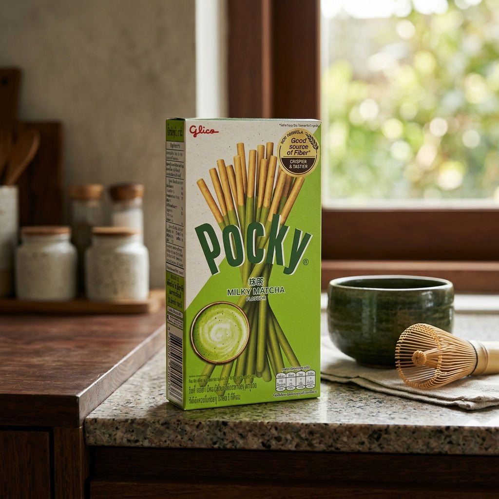 Pocky Matcha Milk Biscuit Sticks Japanese Snack 10 Pack