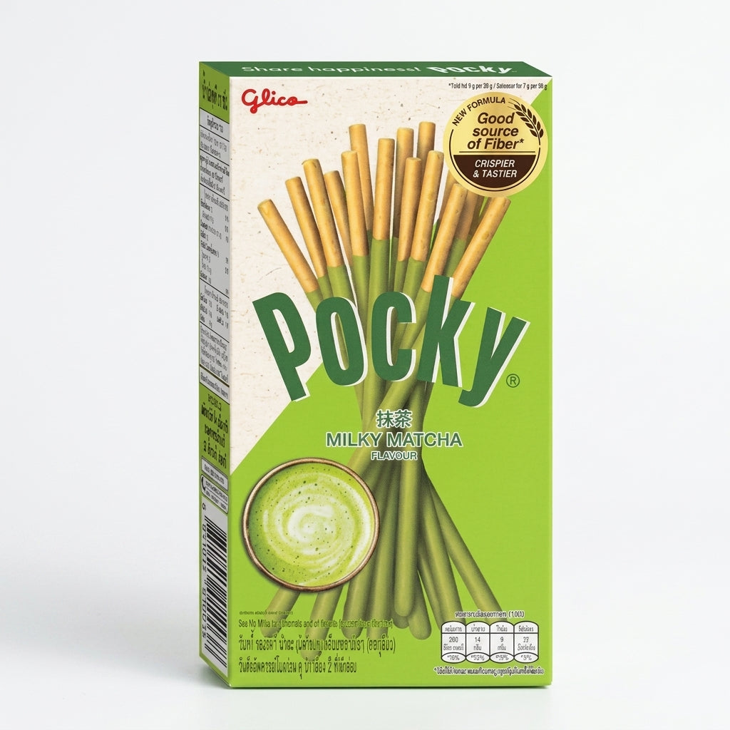 Pocky Matcha Milk Biscuit Sticks Japanese Snack 10 Pack
