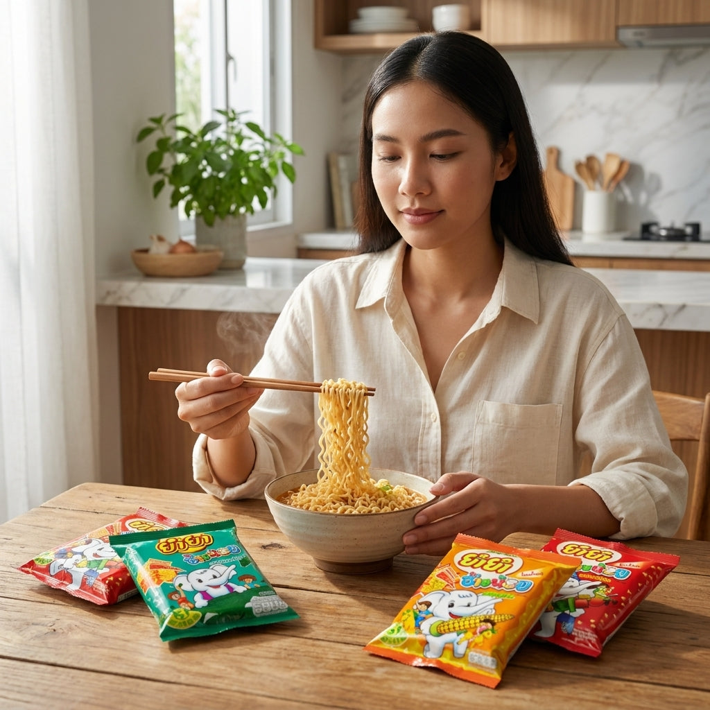 YumYum Instant Noodles Pack of 6 (Choose Flavor)
