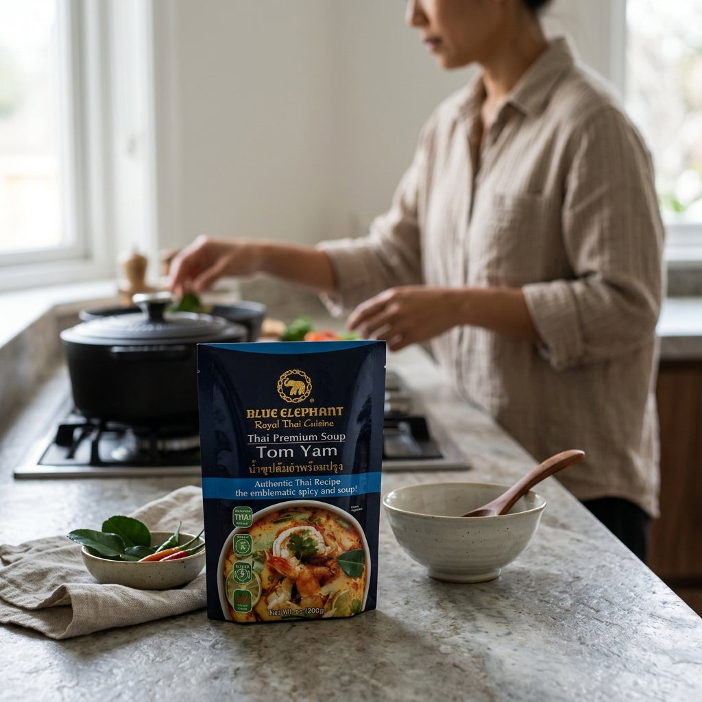 Blue Elephant Tom Yum Soup Base Authentic Thai Soup Paste