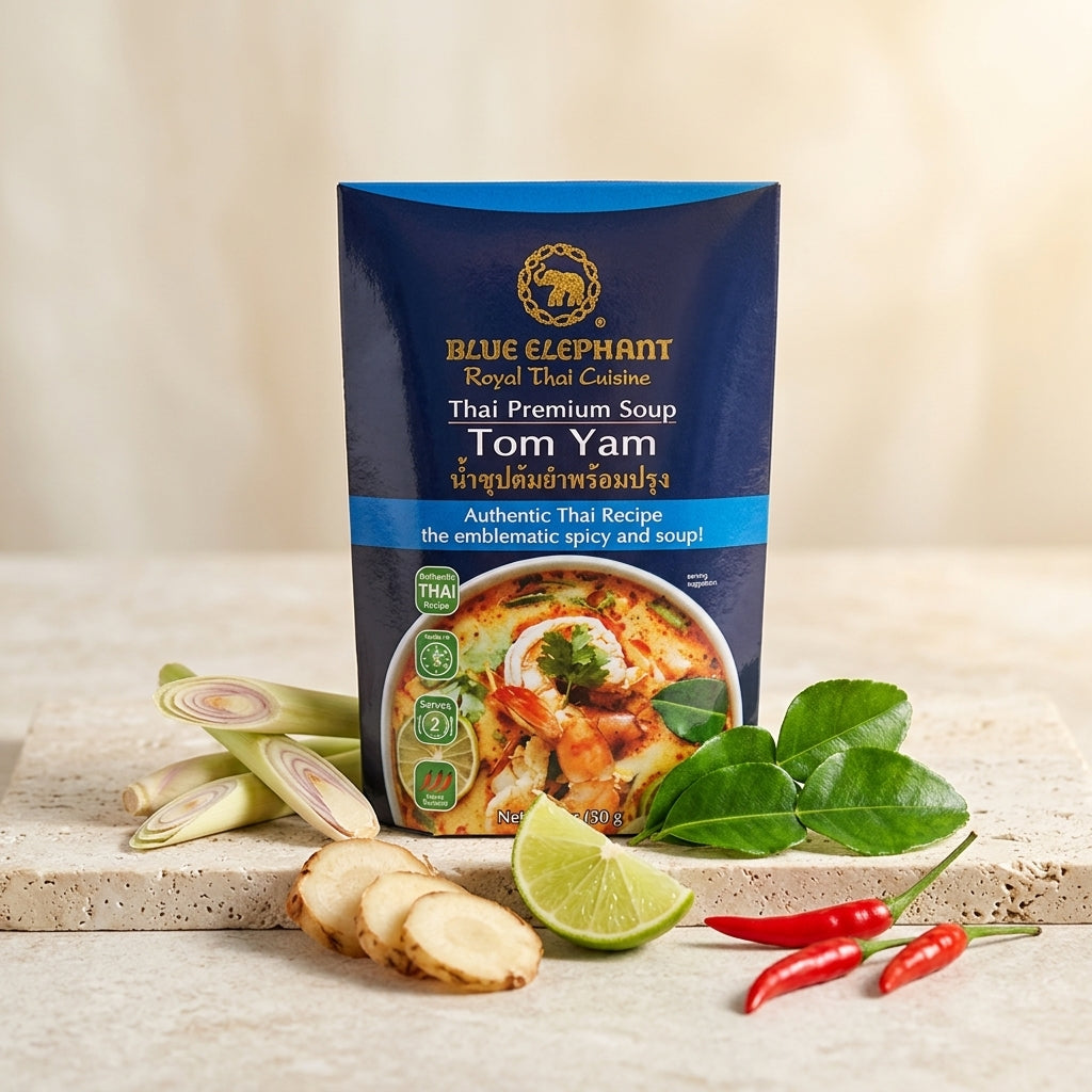 Blue Elephant Tom Yum Soup Base Authentic Thai Soup Paste