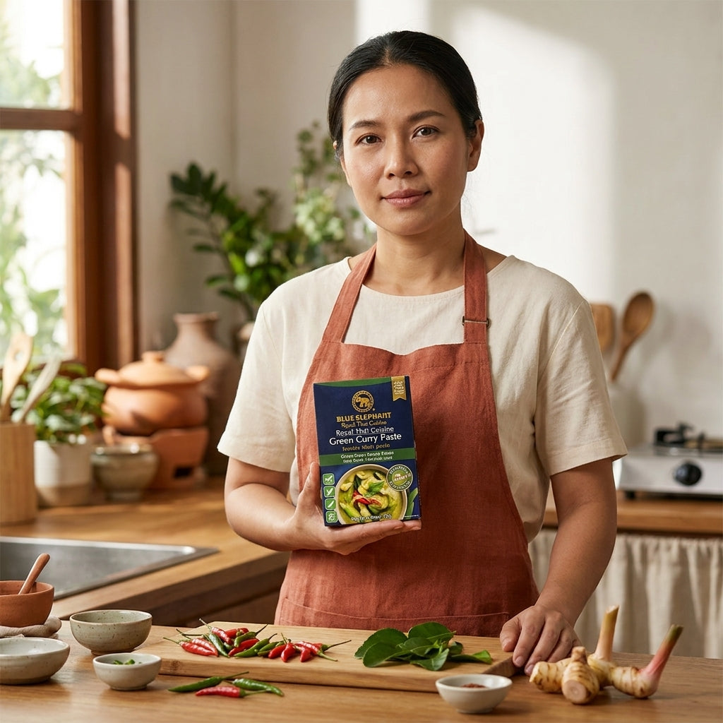 Blue Elephant Green Curry Paste Authentic Thai Cooking Paste