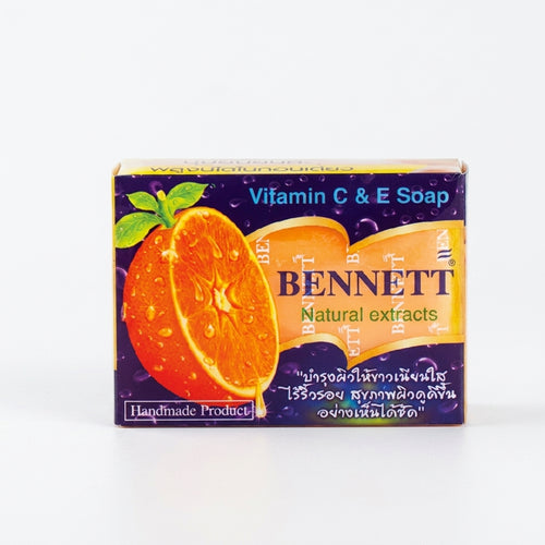 Bennett Vitamin C & E Soap Orange Scent Face & Body Cleanser