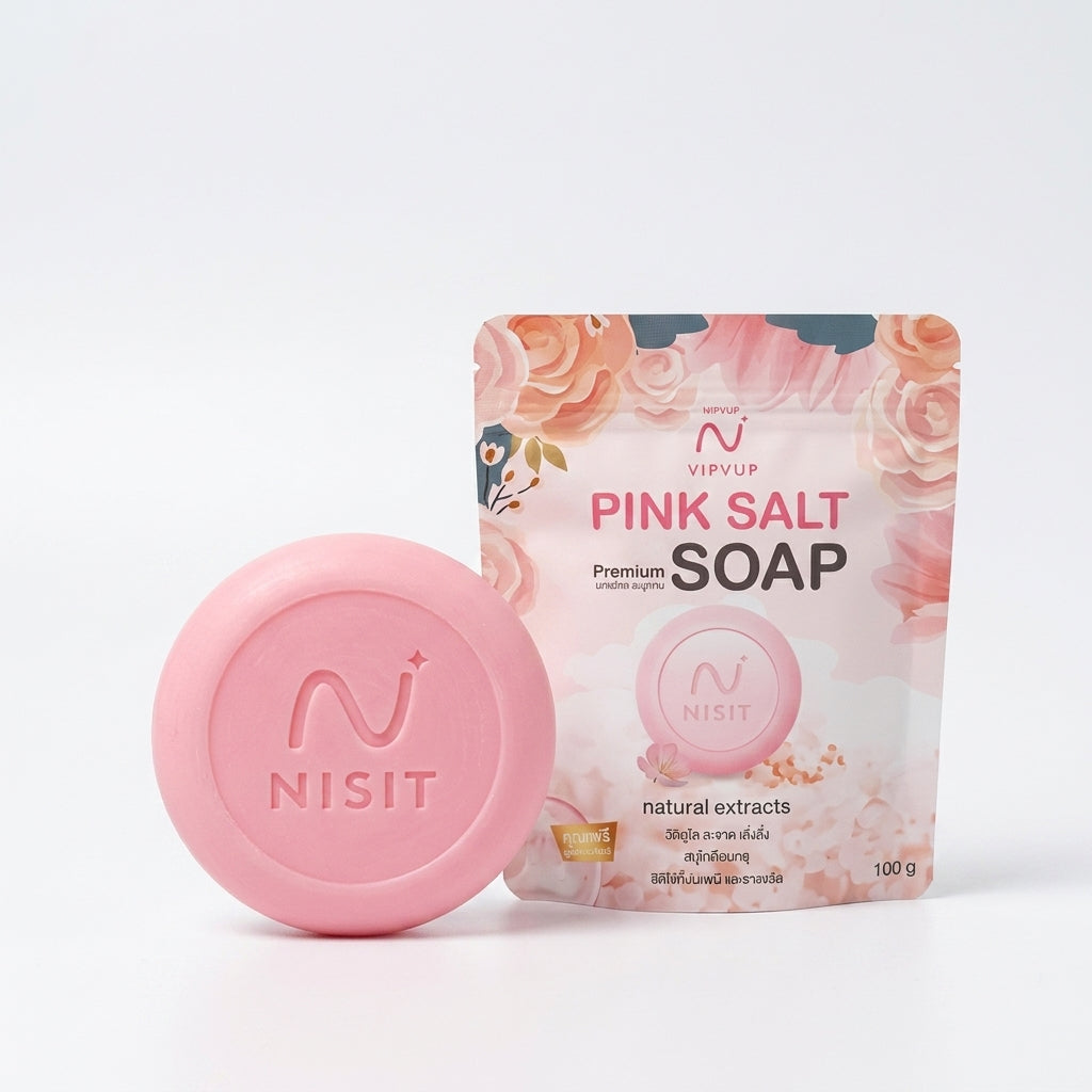 Himalayan Pink Salt Soap Natural Face & Body Cleansing Bar