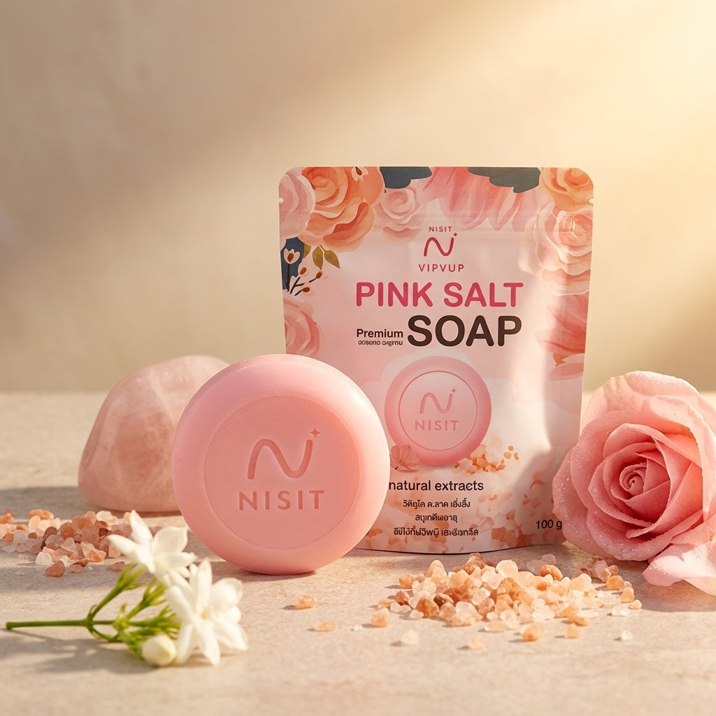 Himalayan Pink Salt Soap Natural Face & Body Cleansing Bar