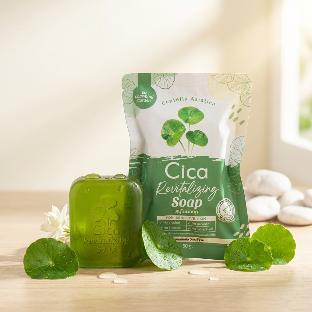 Cica Gentle Soap Sensitive Skin Face & Body Cleansing Bar