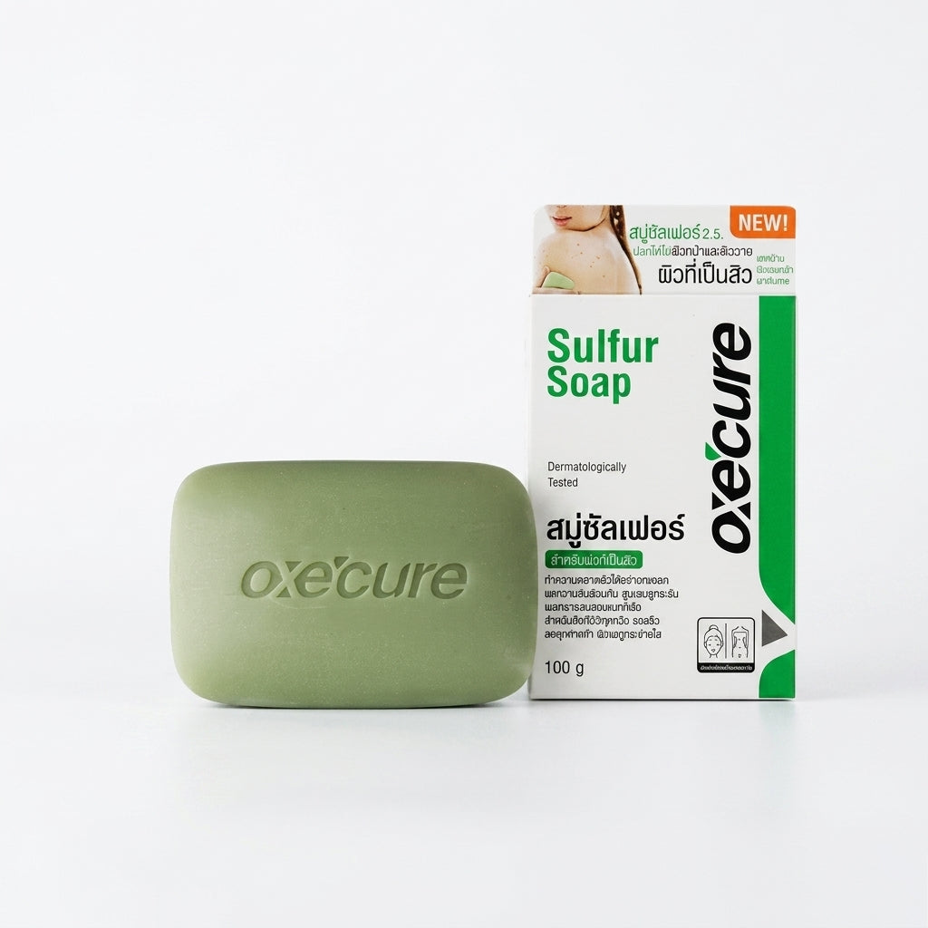Sulfur Soap Face & Body Cleansing Bar Oil Balance Formula