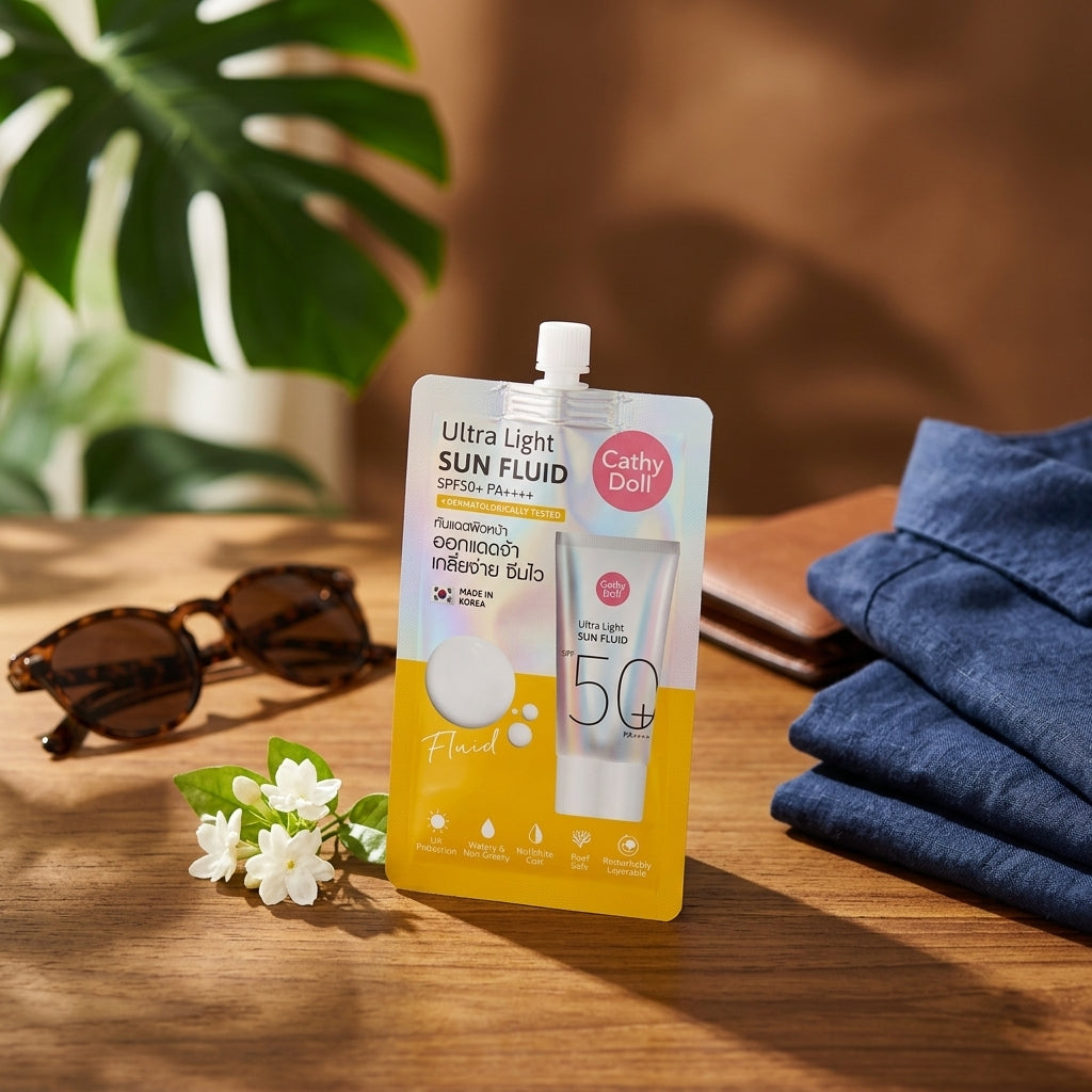 Cathy Doll Ultra Light Sun Fluid SPF50+ PA++++ – Choose Your Size