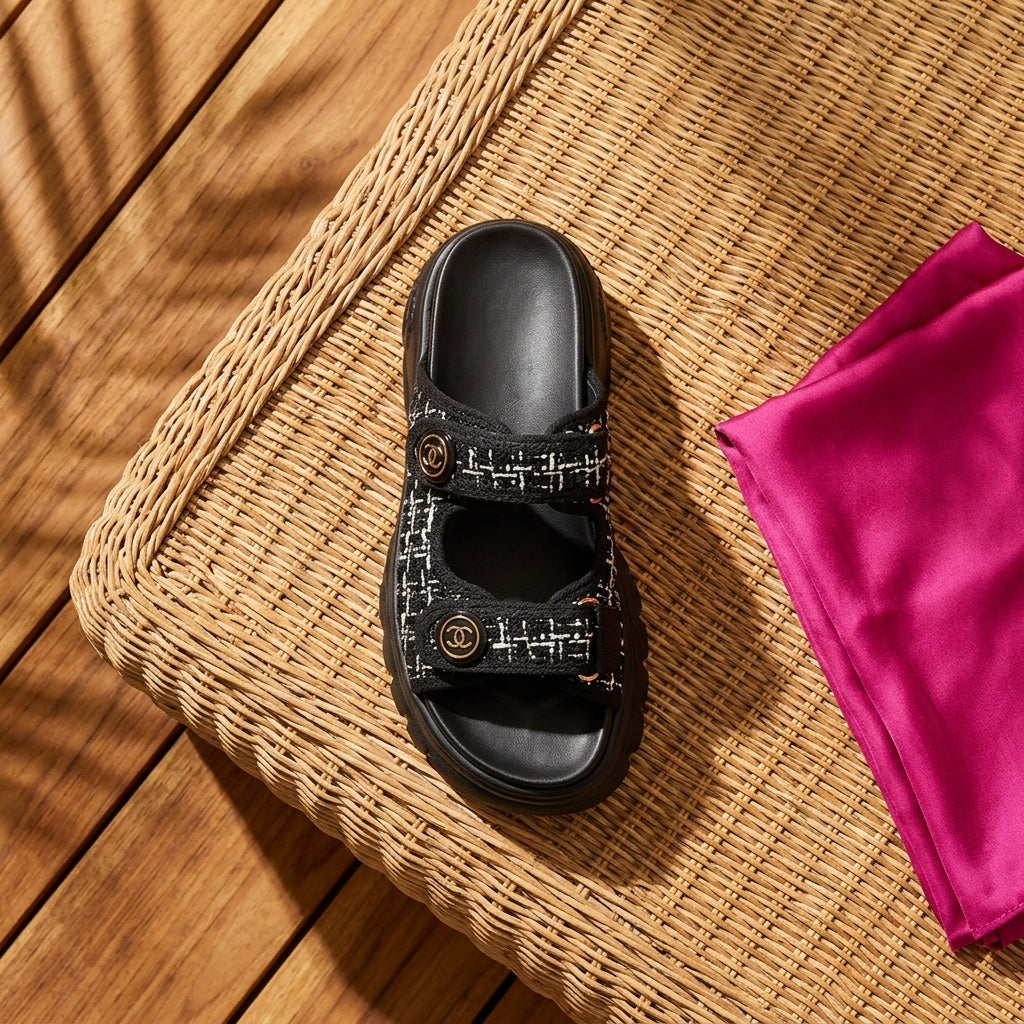 Korean Style Platform Sandals  Elevated Everyday Comfort