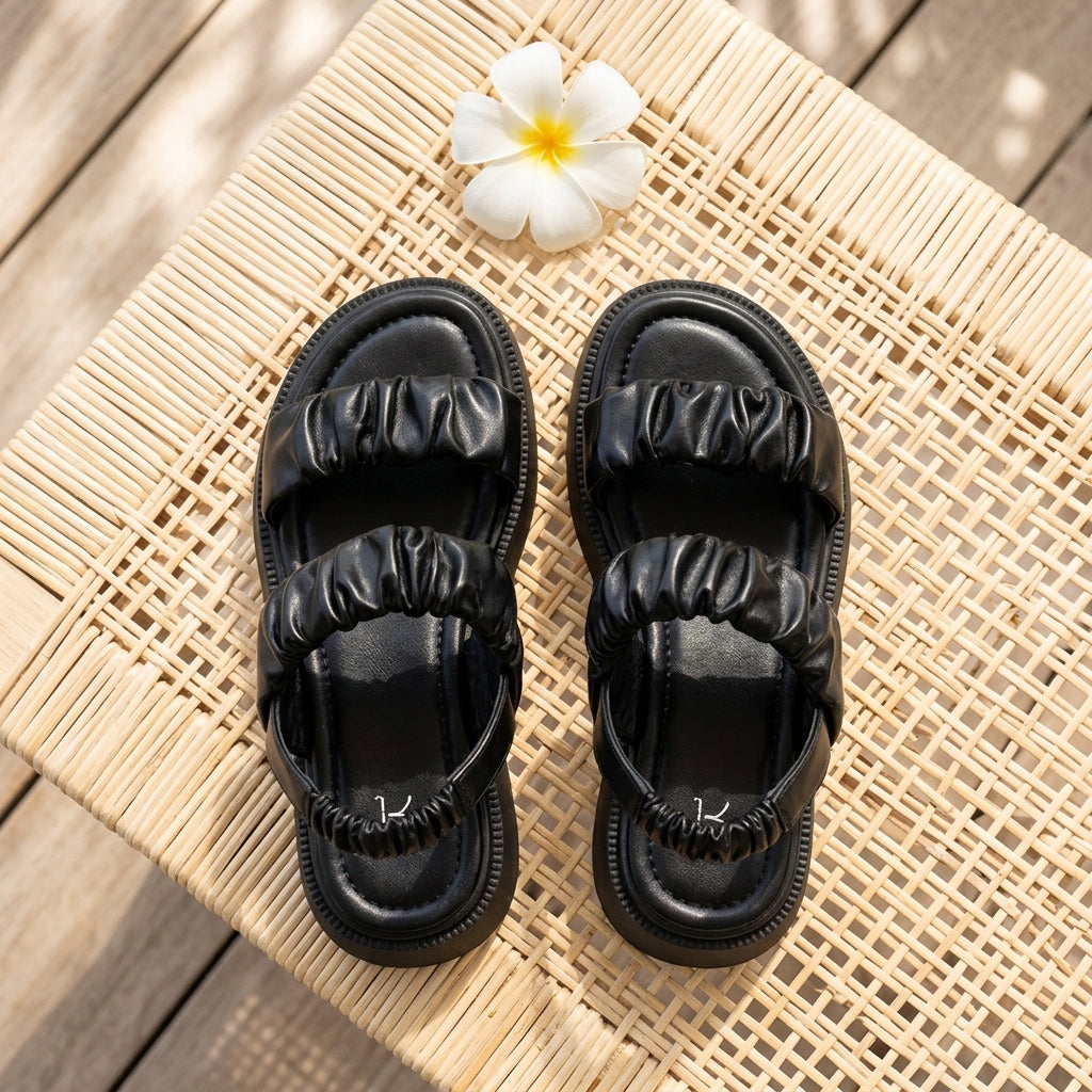 Women’s Double Strap Sandals with Back Strap  Everyday Comfort & Stability