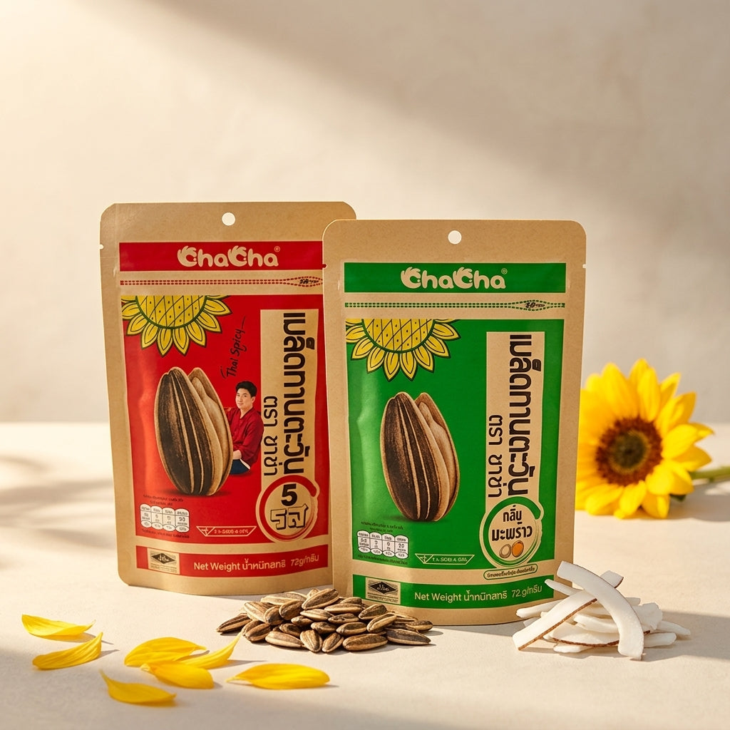 Chacha Flavored Sunflower Seeds Asian Snack 72g