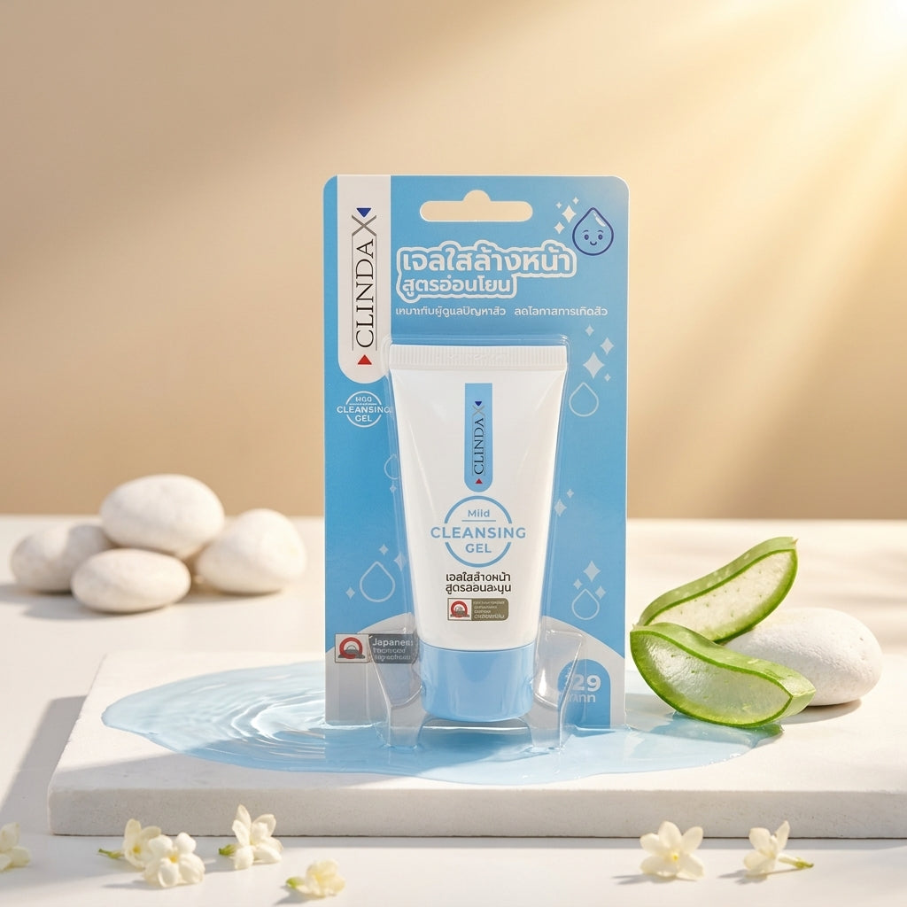 ClindaX Mild Cleansing Gel 25g – Gentle Facial Cleanser