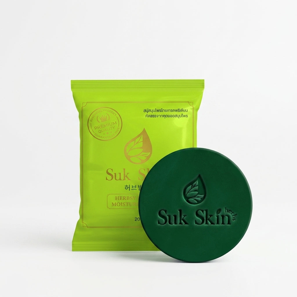 Suk Skin Thai Herbal Soap 20g – Cooling Herbal Soap