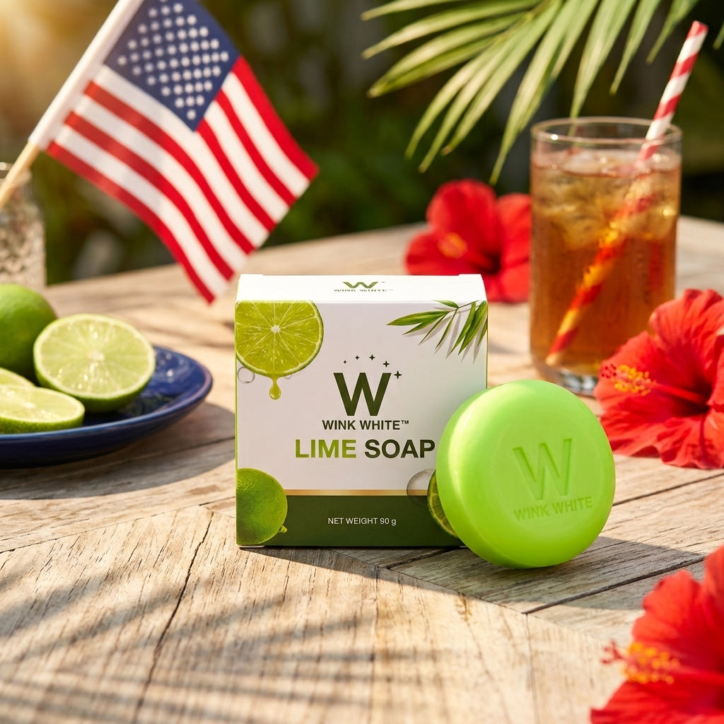 Wink White Lime Soap – Brightening Face & Body Soap