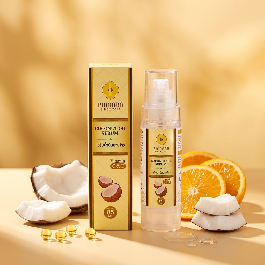 Pinnara Coconut Oil Serum – Face, Body & Hair Care 85ml