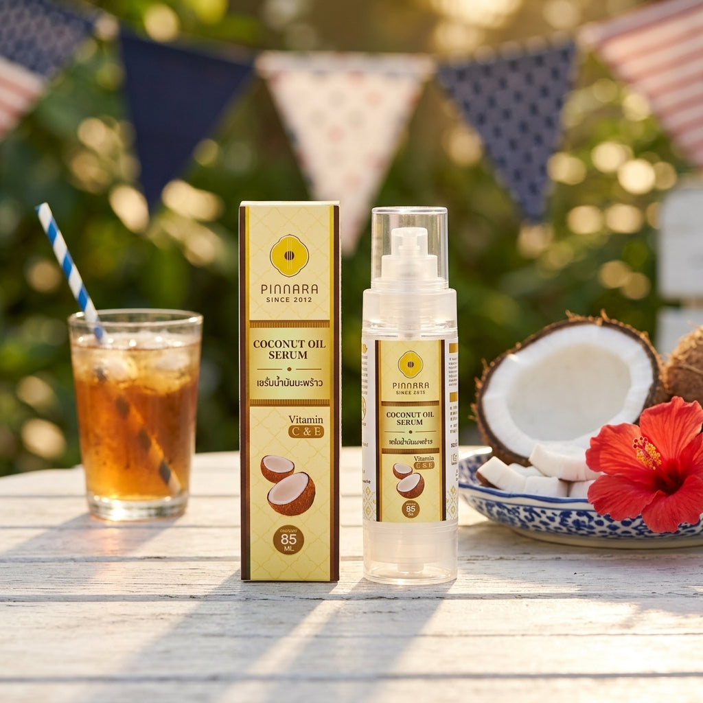Pinnara Coconut Oil Serum – Face, Body & Hair Care 85ml
