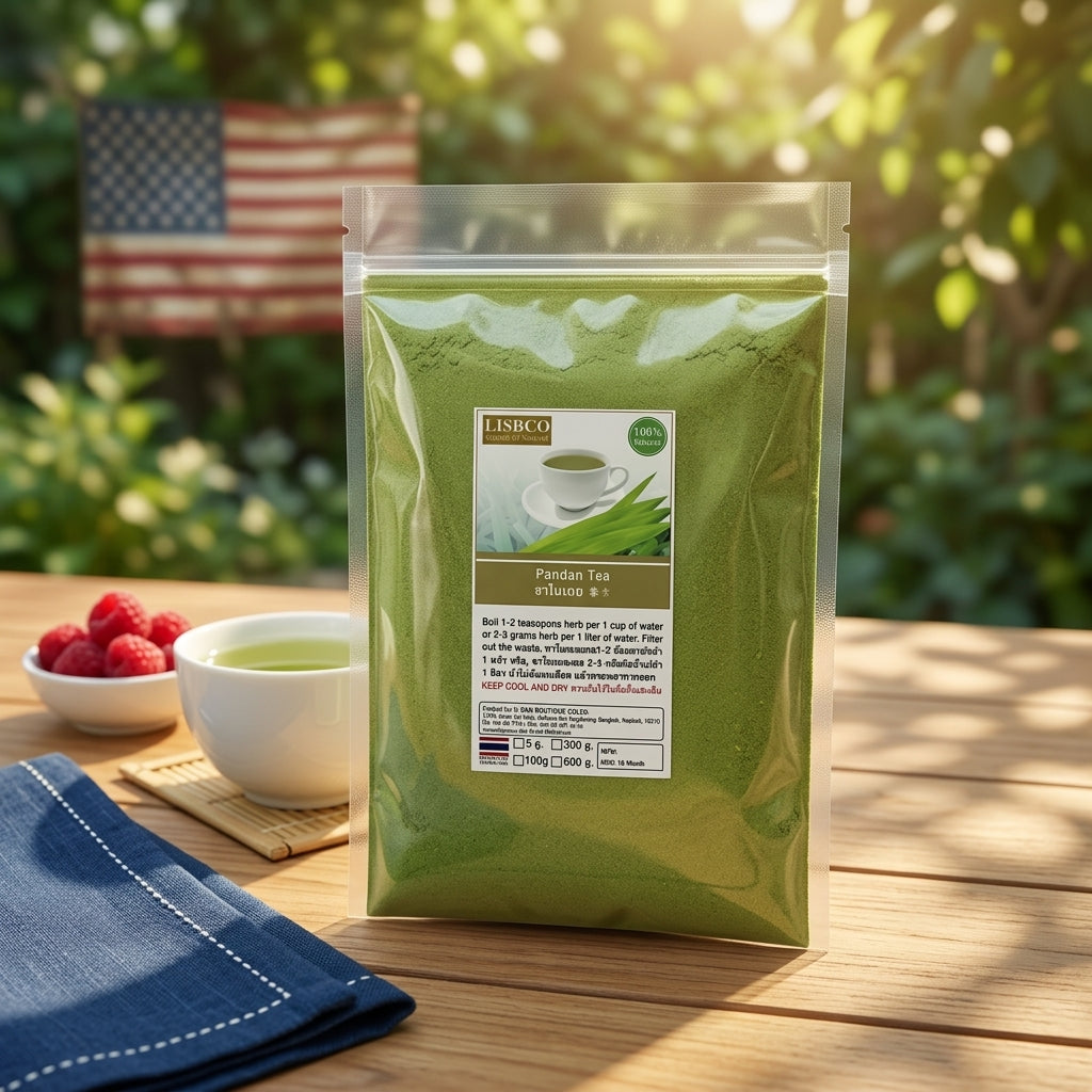 100% Thai Pandan Powder 100g – Herbal Drink & Cooking Powder
