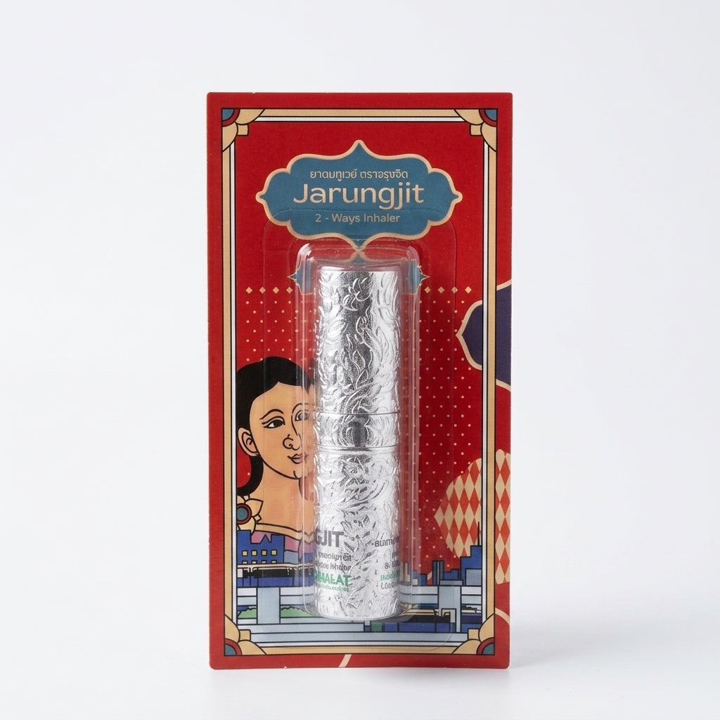 JARUNGJIT 2-Way Thai Herbal Aroma Inhaler