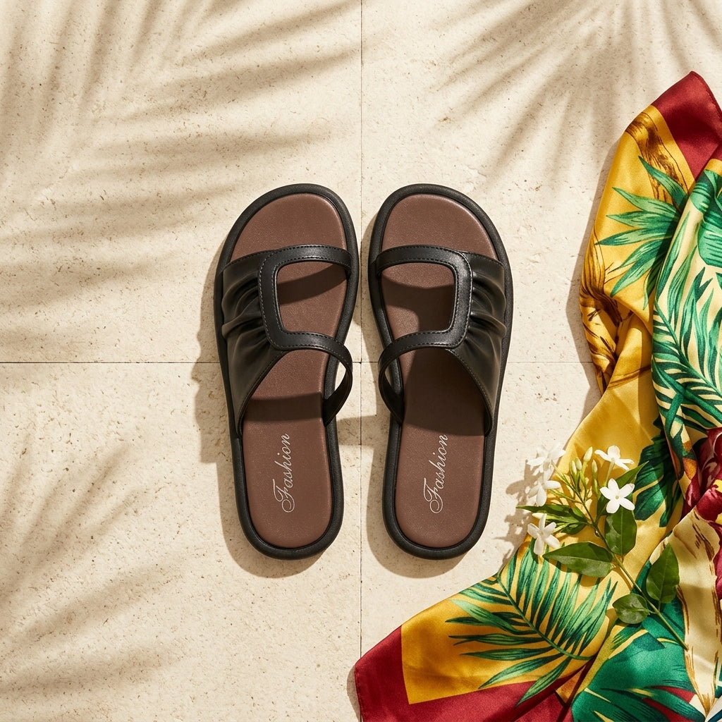 Women’s Soft Slip-On Sandals – Comfortable Fashion Slides