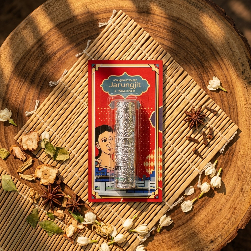 JARUNGJIT 2-Way Thai Herbal Aroma Inhaler