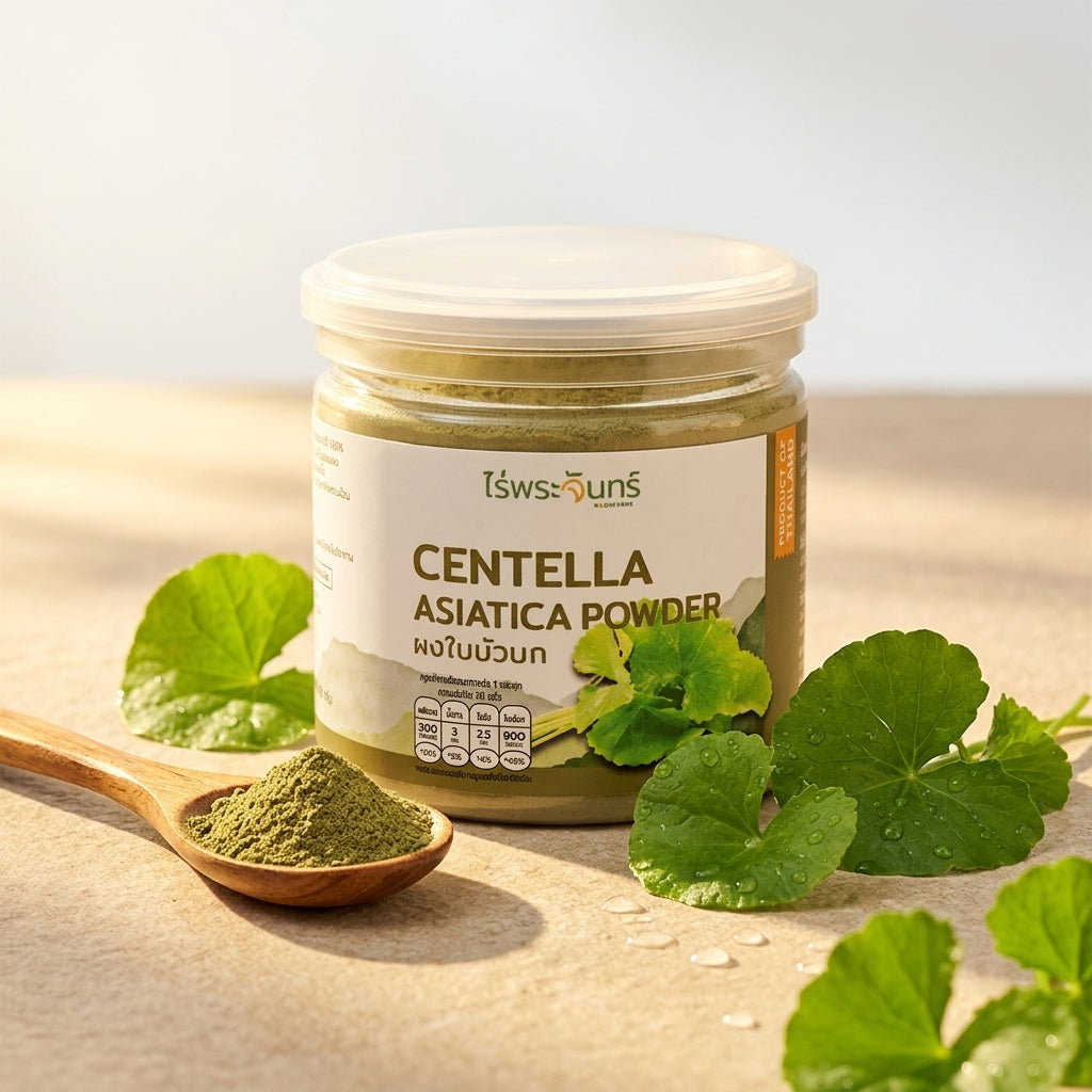 Rai Phra Chan Centella Asiatica Powder – Thai Gotu Kola Leaf Powder 100g