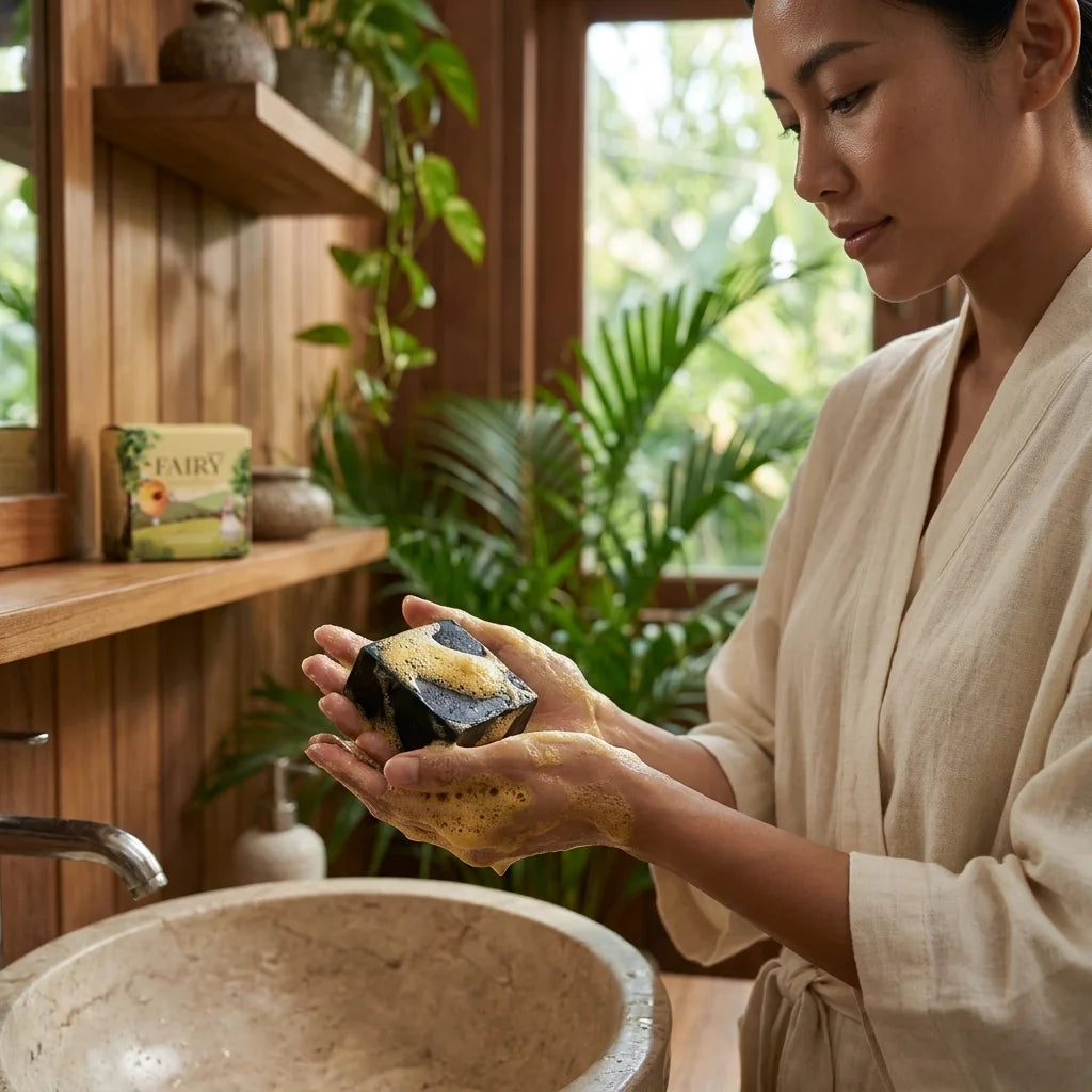 Fairy Green Tea & Glutathione Exfoliating Soap – Thai Body Scrub Soap