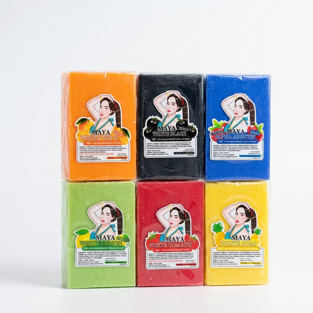 MAYA Thai Beauty Soap – Choose Pineapple, Lemon, Tomato, Arbutin, Black Tomato or Vitamin C