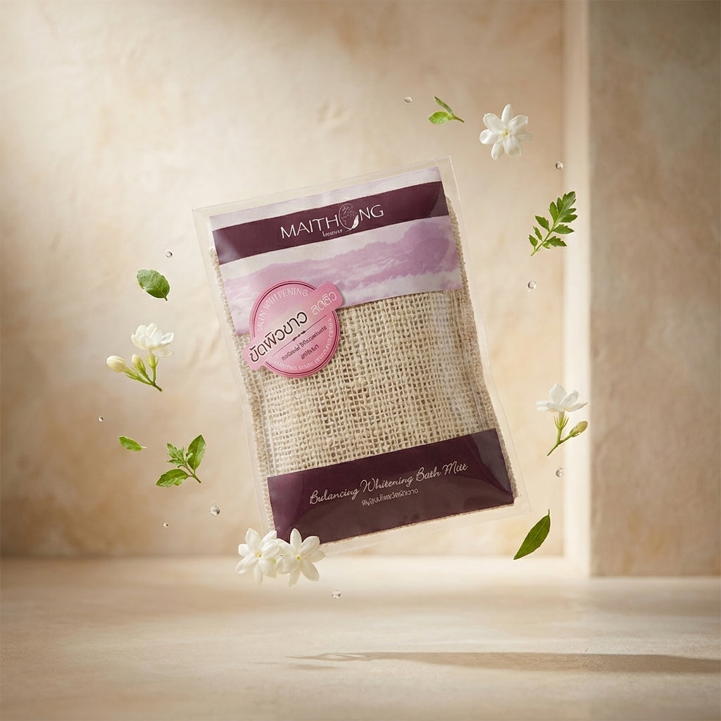 Maithong Balancing Herbal Exfoliating Bath Mitt Soap 100g