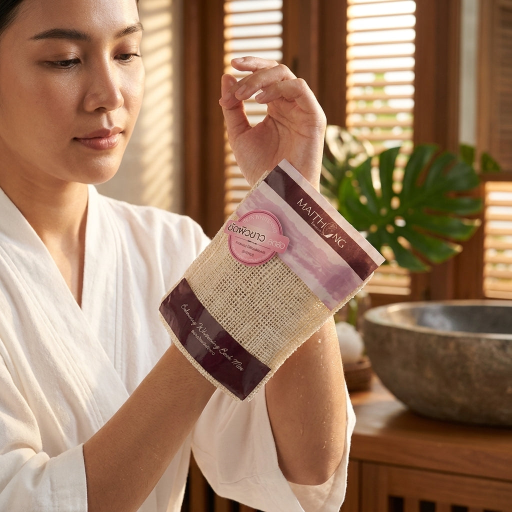 Maithong Balancing Herbal Exfoliating Bath Mitt Soap 100g