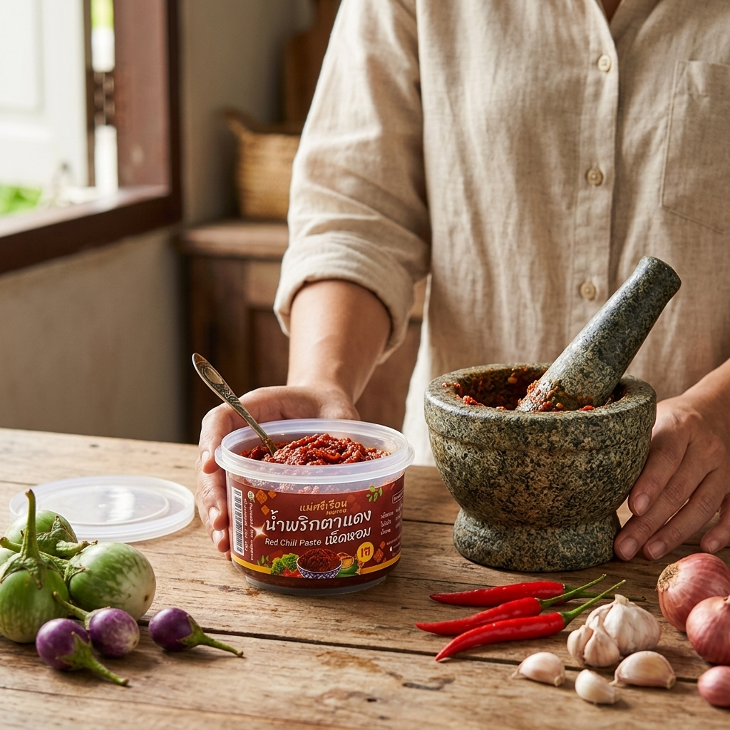 Thai Vegan Nam Prik Chili Paste 100g – 4 Flavors