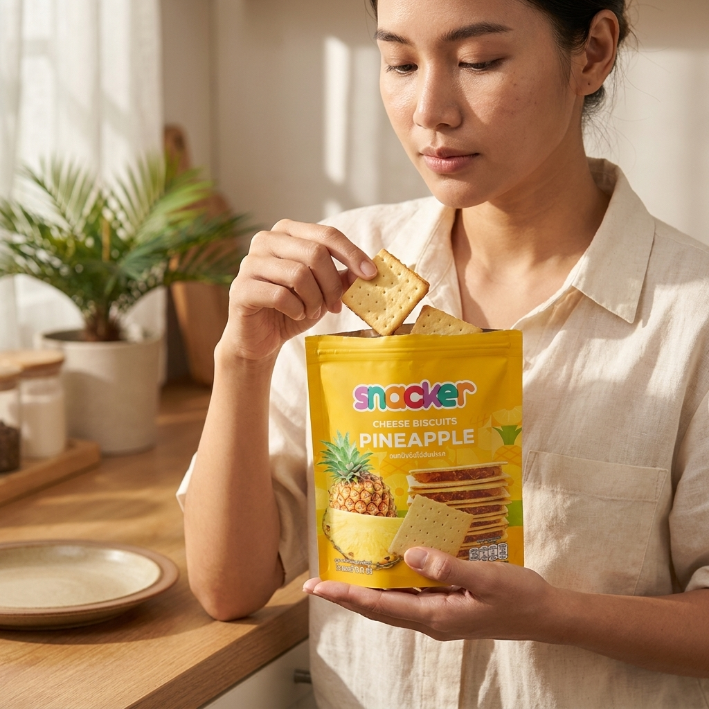 Snacker Cheese Biscuits with Pineapple Filling – 3 x 90g