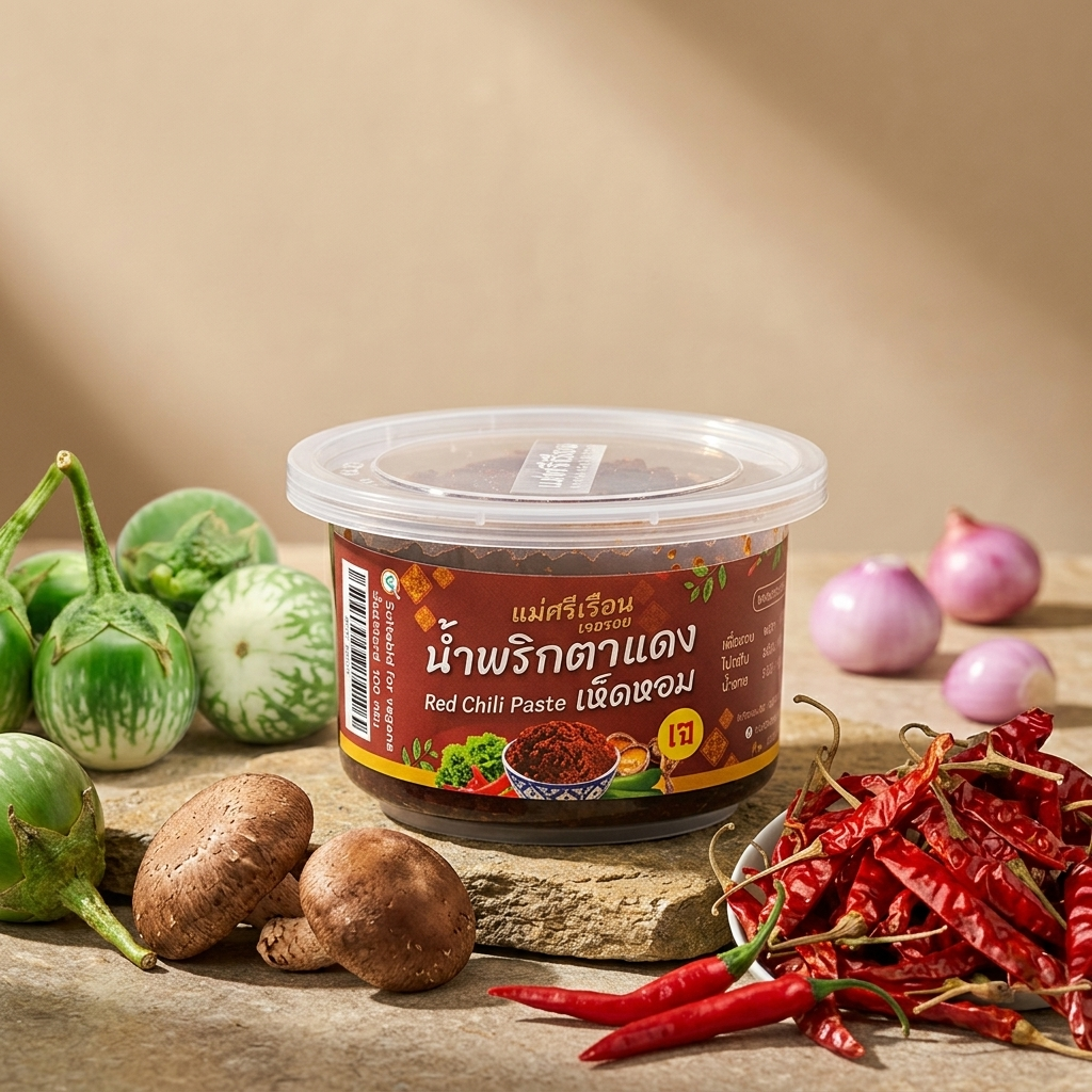 Thai Vegan Nam Prik Chili Paste 100g – 4 Flavors