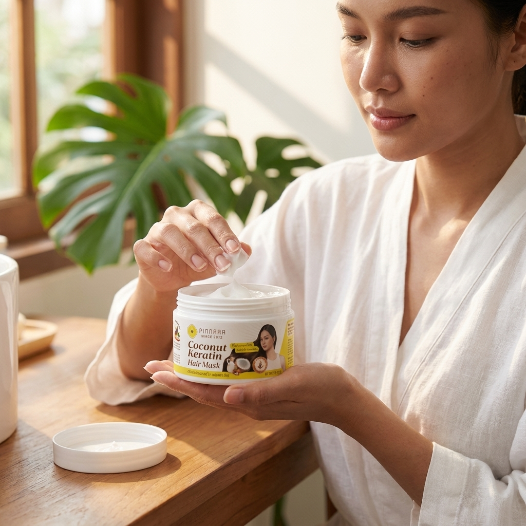 Pinnara Coconut Keratin Hair Mask – 225g