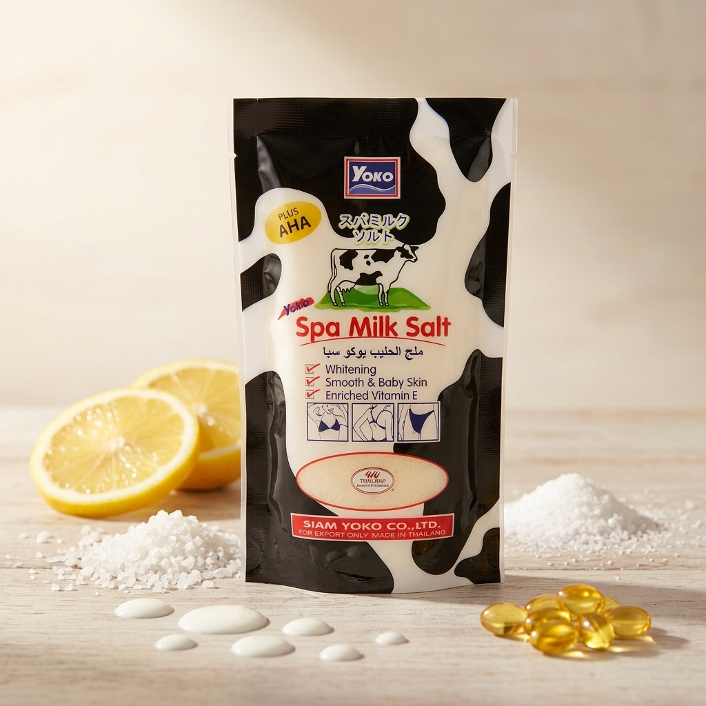 Yoko Spa Milk Salt Plus AHA Body Scrub – 50g