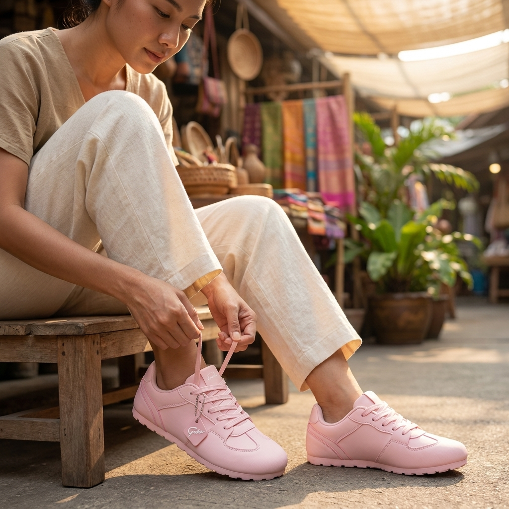 Corolla Macarons Pastel Lace-Up Casual Shoes for Women
