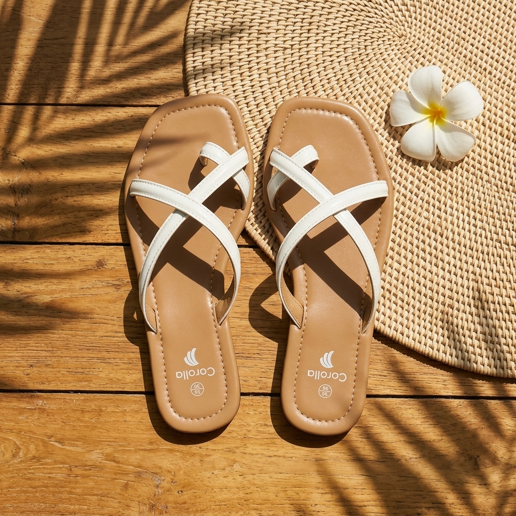 Corolla Lumi Minimal Flat Sandals for Women