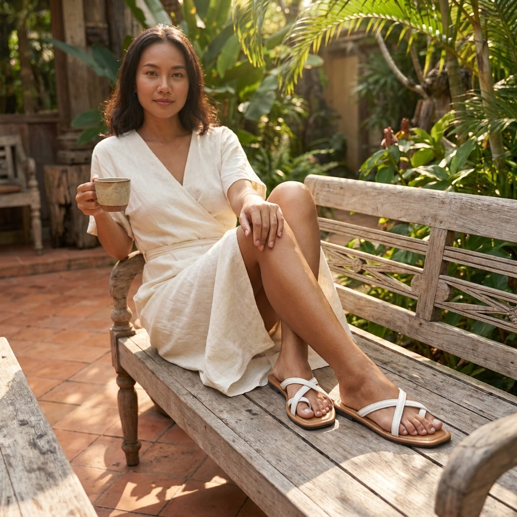 Corolla Lumi Minimal Flat Sandals for Women