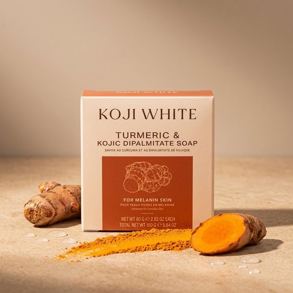 Koji White Turmeric & Kojic Dipalmitate Body Soap – 2 x 80g